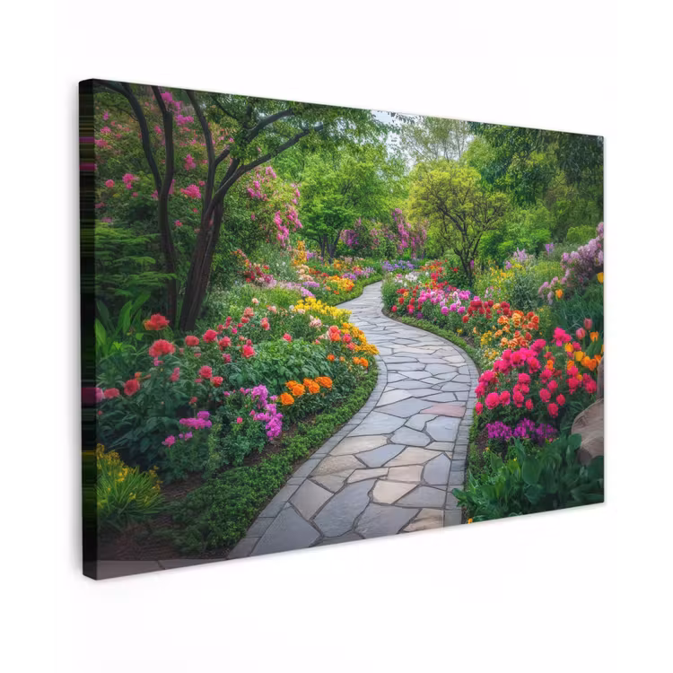 Canvas schilderij - Park - Bloemen - Tuin — 1