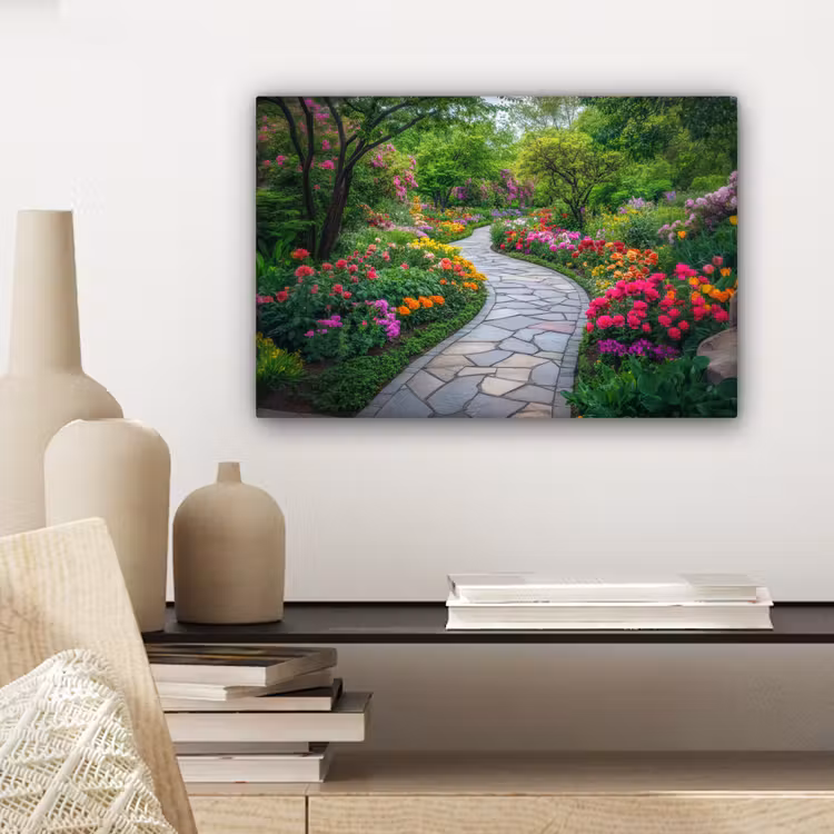 Canvas schilderij - Park - Bloemen - Tuin — 5