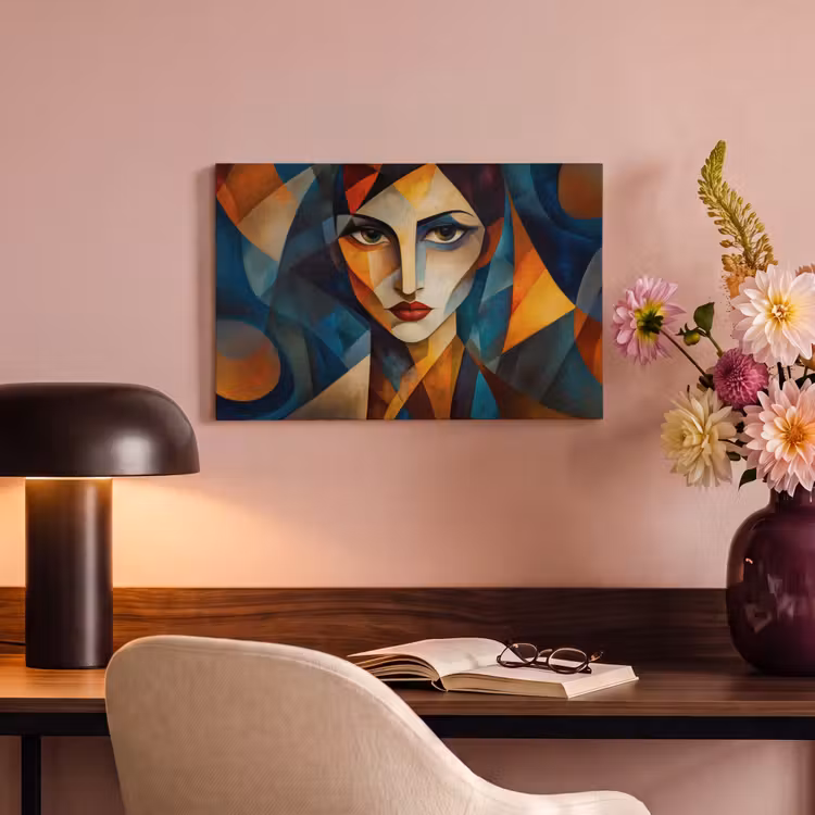 Canvas schilderij - Portret - Abstract - Vormen — 4