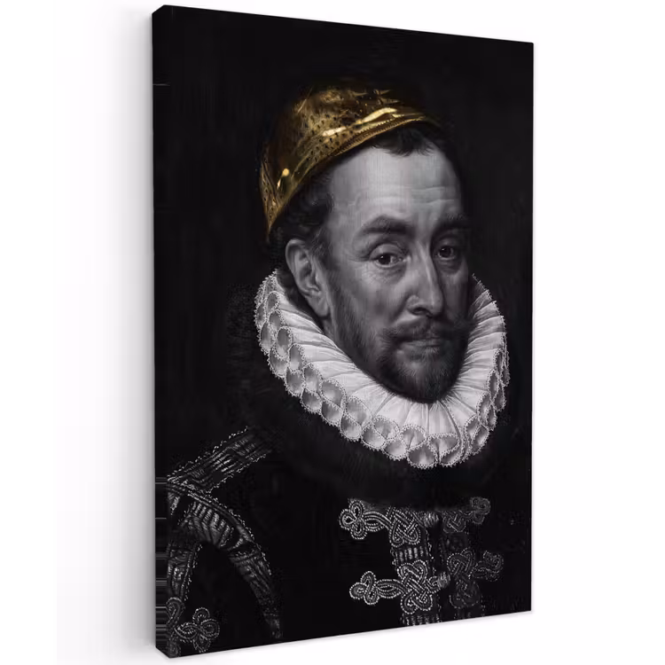 Canvas schilderij - Willem van Oranje - Adriaen Thomasz - Goud — 1