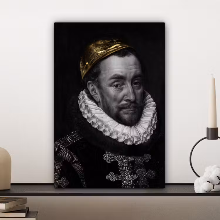 Canvas schilderij - Willem van Oranje - Adriaen Thomasz - Goud — 5