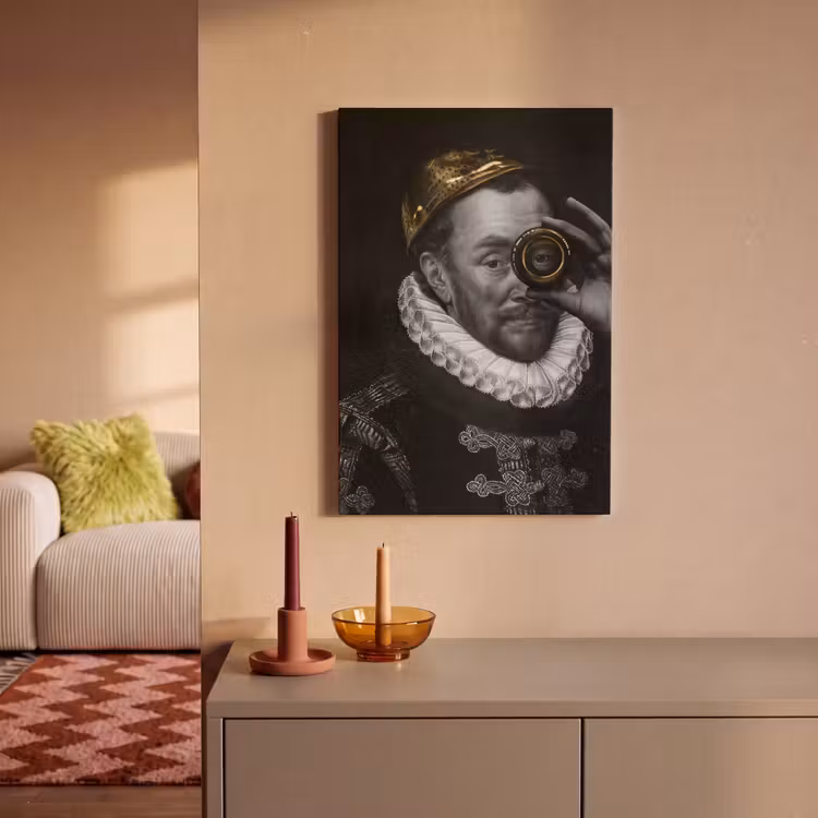 Canvas schilderij - Willem van Oranje - Adriaen Thomasz - Goud - Lens — 2