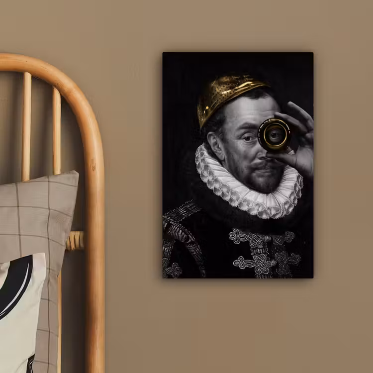 Canvas schilderij - Willem van Oranje - Adriaen Thomasz - Goud - Lens — 3