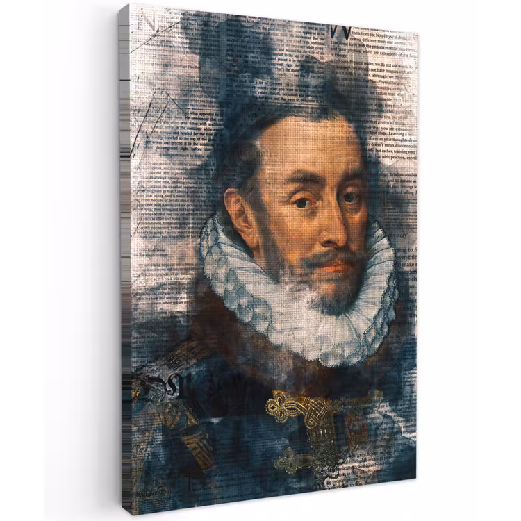 Canvas schilderij - Willem van Oranje - Adriaen Thomasz - Krant — 1
