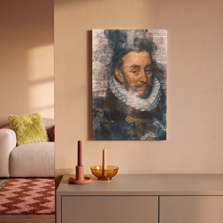 Canvas schilderij - Willem van Oranje - Adriaen Thomasz - Krant — 2