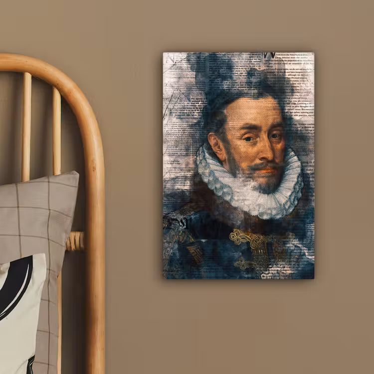 Canvas schilderij - Willem van Oranje - Adriaen Thomasz - Krant — 3