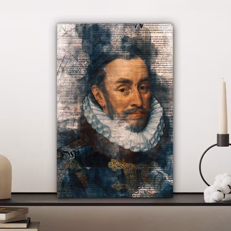 Canvas schilderij - Willem van Oranje - Adriaen Thomasz - Krant — 5