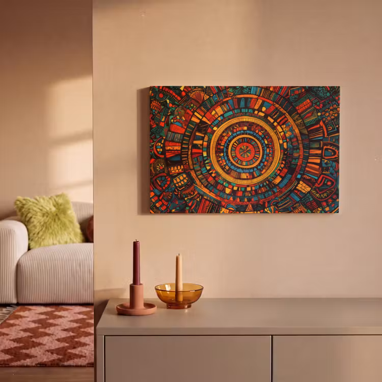 Canvas schilderij - Mandala - Cirkels - Patronen — 2