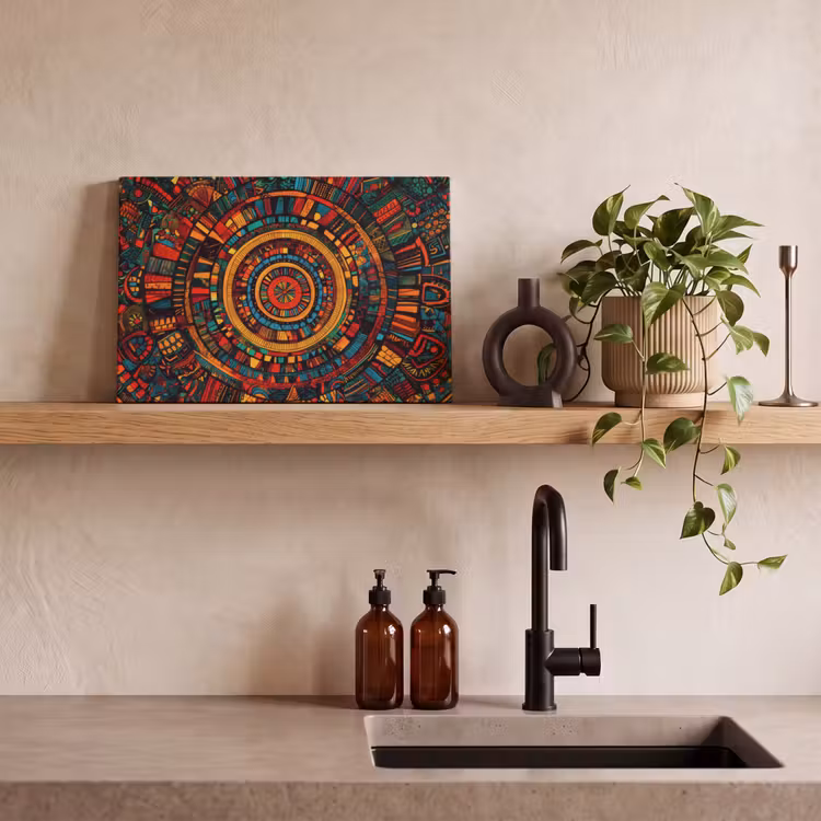 Canvas schilderij - Mandala - Cirkels - Patronen — 3