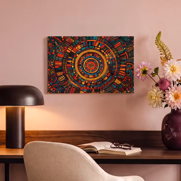 Canvas schilderij - Mandala - Cirkels - Patronen — 4