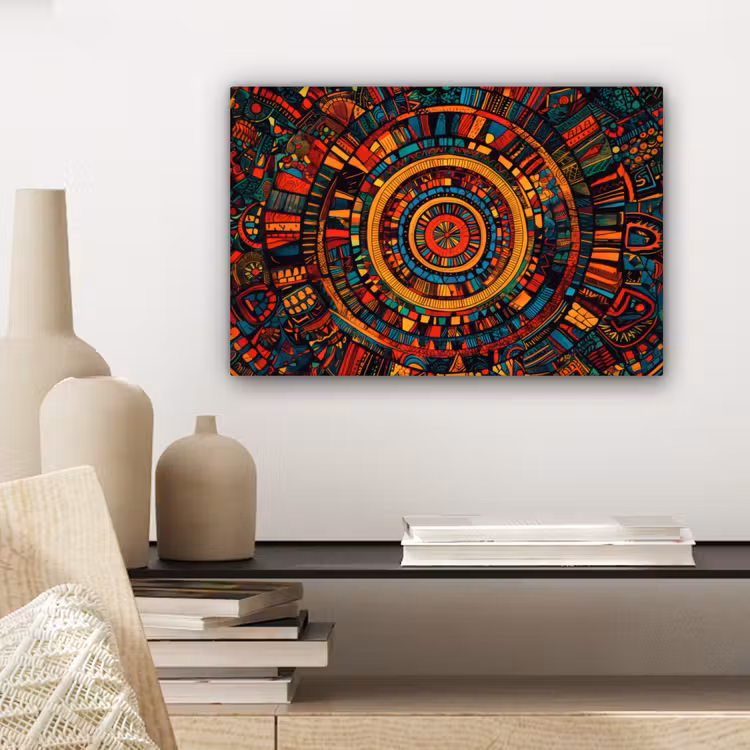 Canvas schilderij - Mandala - Cirkels - Patronen — 5