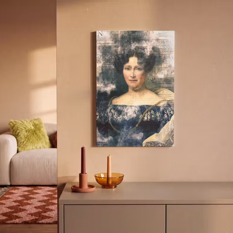 Canvas schilderij - Johanna Henriette Engelen - Dubois Drahonet - Krant — 2