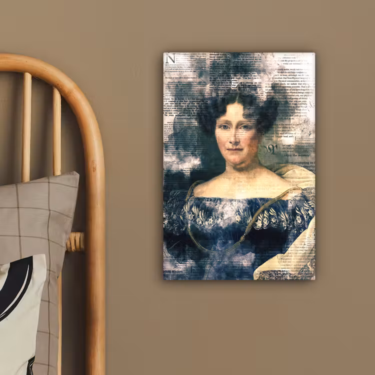 Canvas schilderij - Johanna Henriette Engelen - Dubois Drahonet - Krant — 3