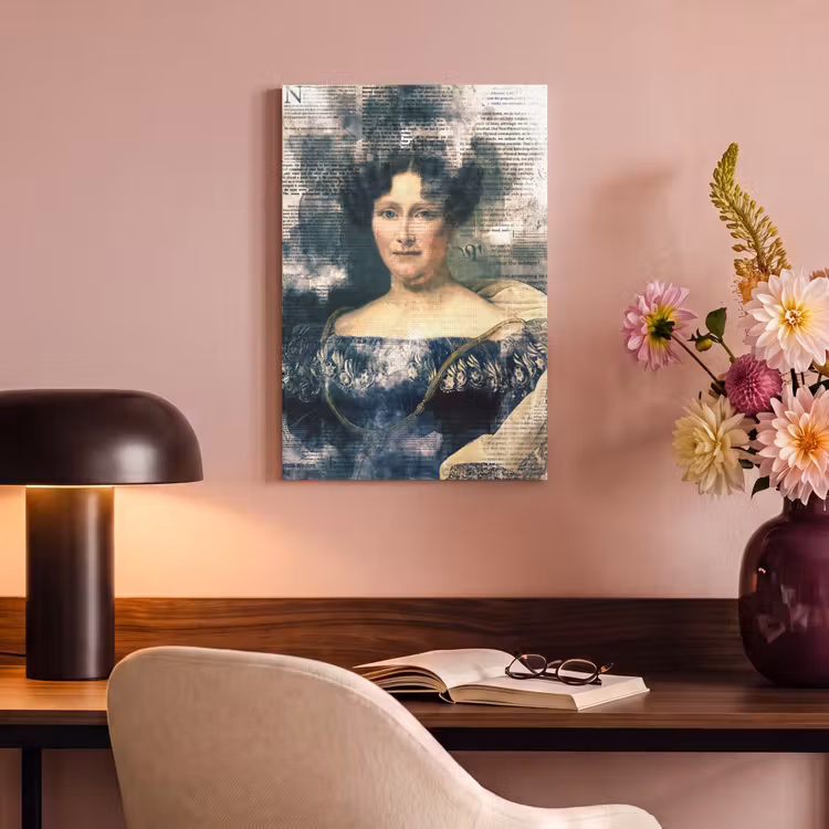 Canvas schilderij - Johanna Henriette Engelen - Dubois Drahonet - Krant — 4