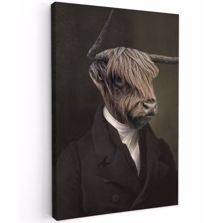 Canvas schilderij - Oude Meesters - Schotse Hooglander - Dieren — 1
