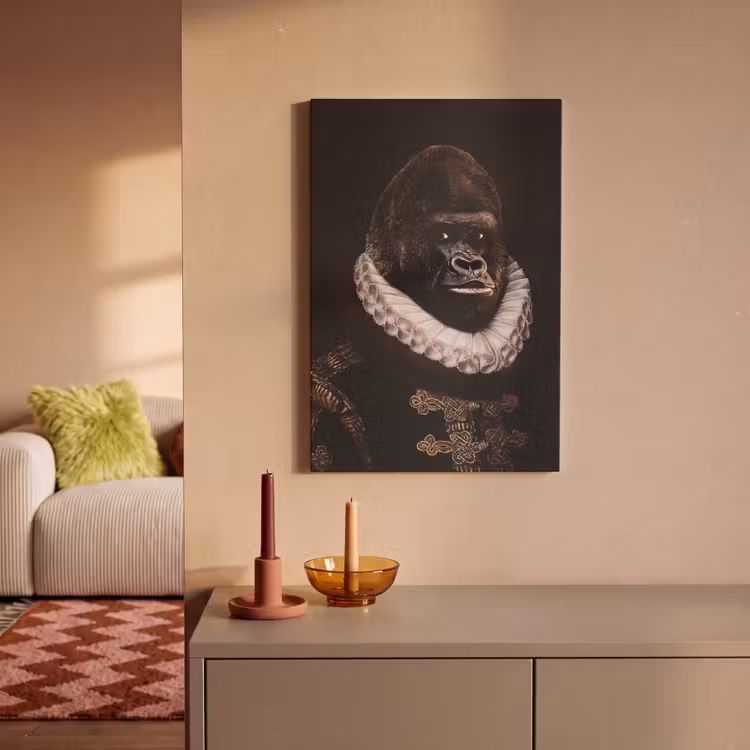 Canvas schilderij - Willem van Oranje - Adriaen Thomasz - Aap — 2