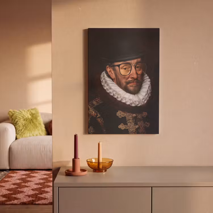 Canvas schilderij - Willem van Oranje - Adriaen Thomasz - Bril — 2