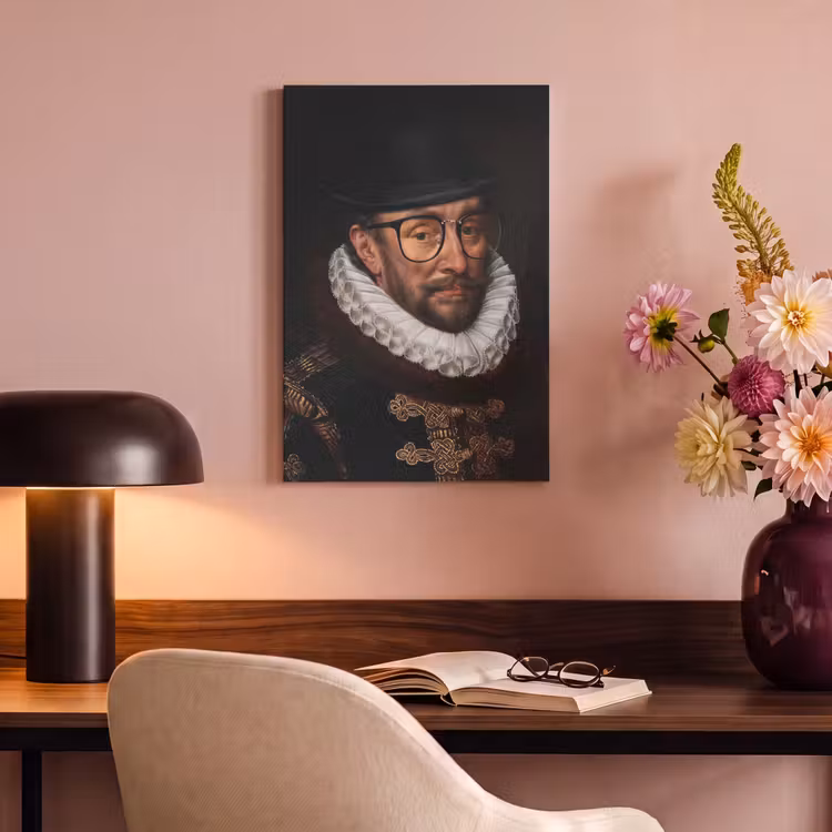 Canvas schilderij - Willem van Oranje - Adriaen Thomasz - Bril — 4
