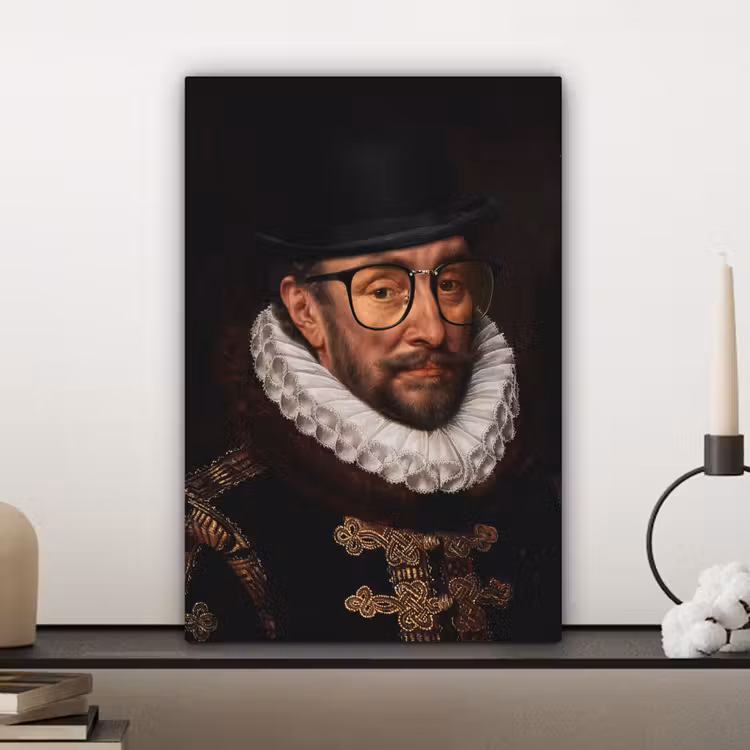 Canvas schilderij - Willem van Oranje - Adriaen Thomasz - Bril — 5