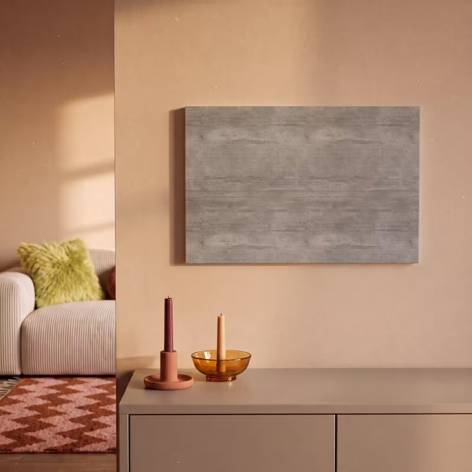 Canvas schilderij - Patroon - Beton - Grijs — 1
