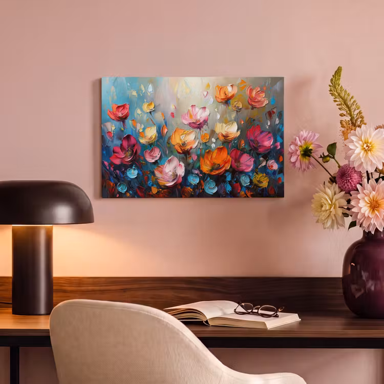 Canvas schilderij - Klaprozen - Bloemen - Kunst - Botanisch — 4