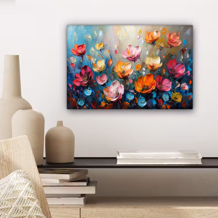 Canvas schilderij - Klaprozen - Bloemen - Kunst - Botanisch — 5