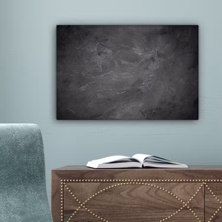 Canvas schilderij - Structuur - Cement - Beton - Grijs - Vintage — 4