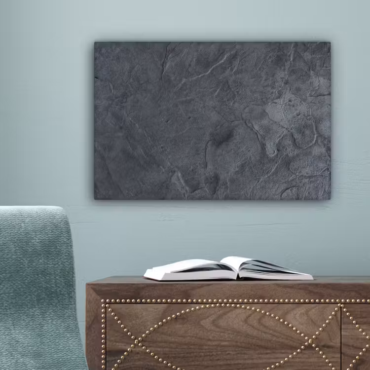 Canvas schilderij - Grijs - Beton - Leisteen - Structuur - Retro — 4