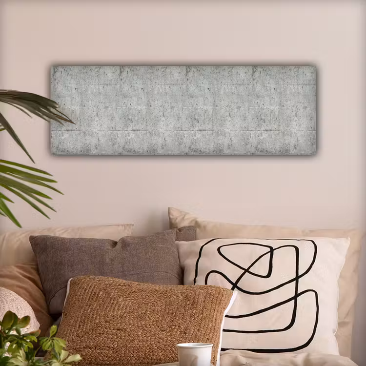 Canvas schilderij - Grijs - Muur - Poriën — 2