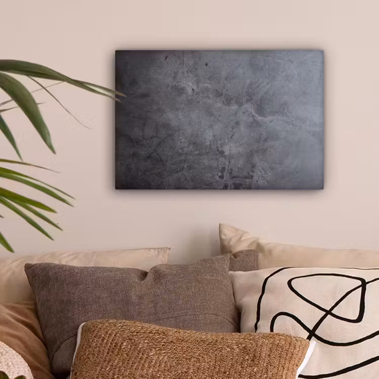 Canvas schilderij - Industrieel - Beton - Grijs - Leisteen - Retro — 2