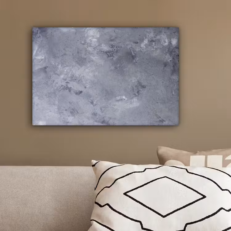 Canvas schilderij - Leisteen - Beton - Retro - Structuren - Grijs - Rustiek — 3