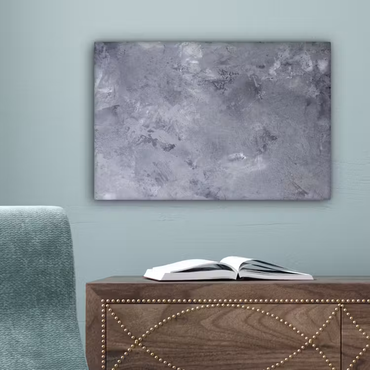 Canvas schilderij - Leisteen - Beton - Retro - Structuren - Grijs - Rustiek — 4