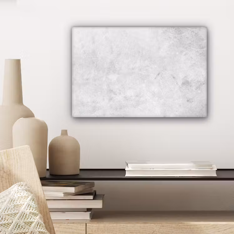 Canvas schilderij - Marmer - Textuur - Grijs - Marmerlook — 5