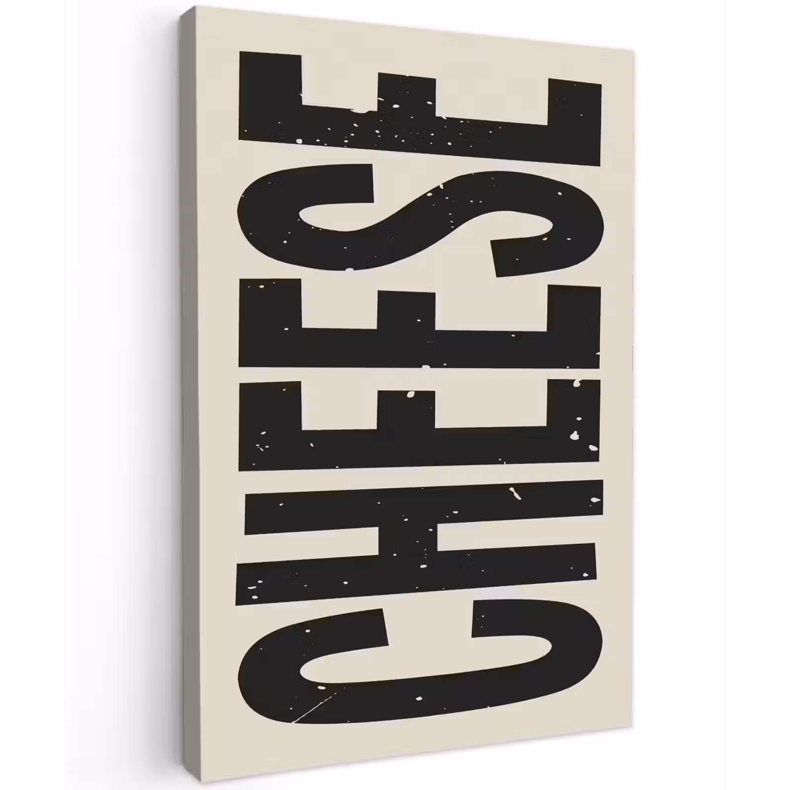 Canvas schilderij - Kaas - Decoratie - Beige - Cheese — 1