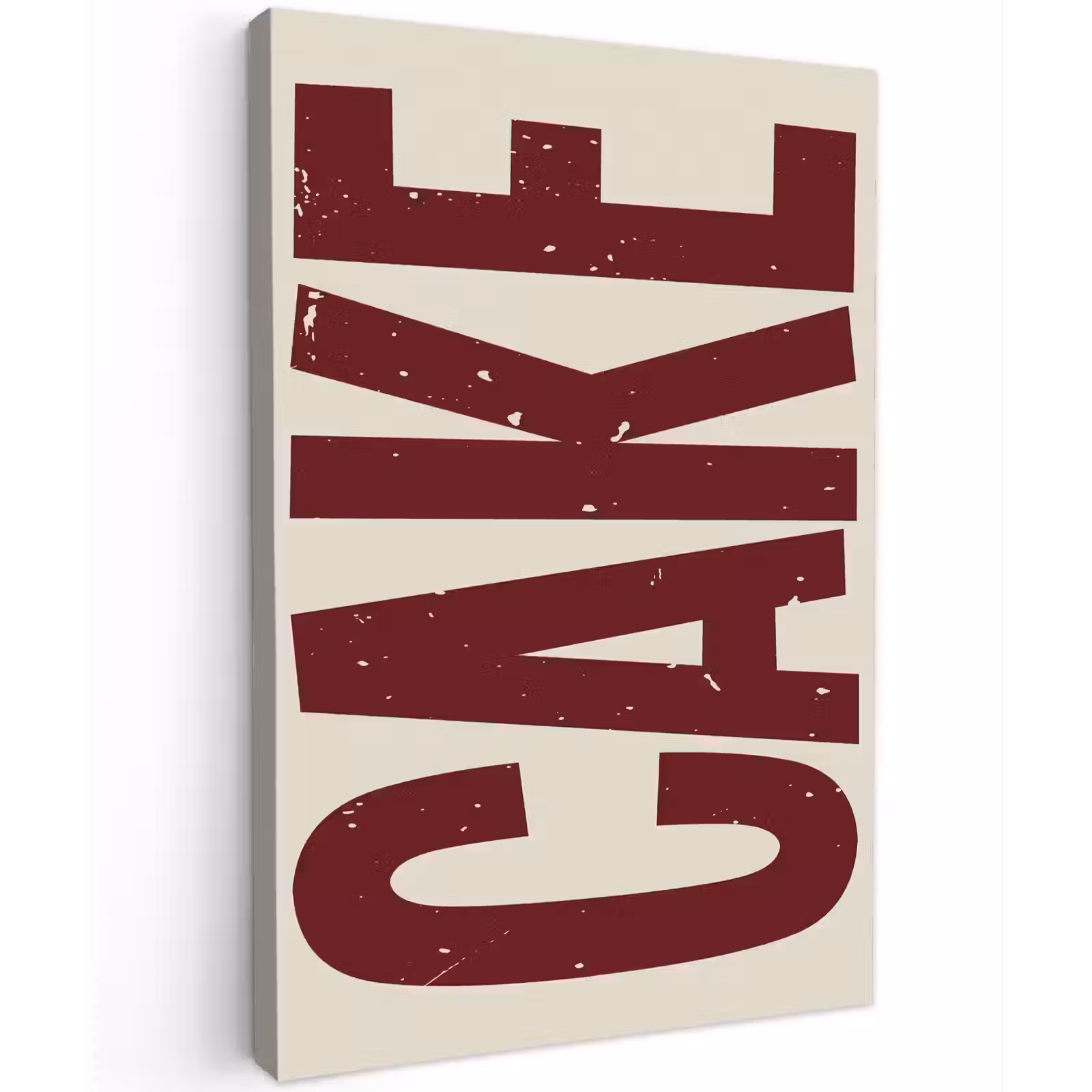 Canvas schilderij - Red - Cake - Decoratie - Eten — 1