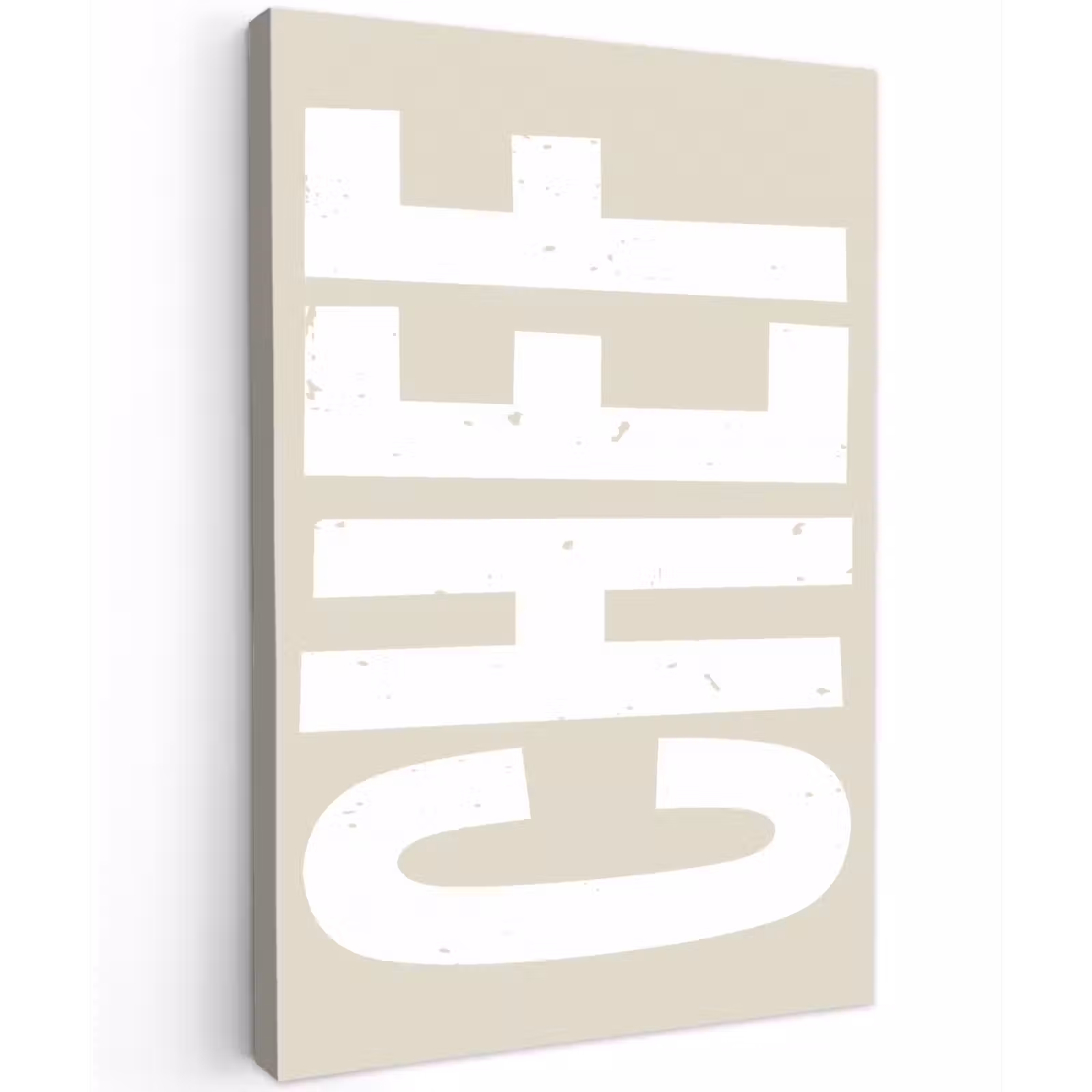 Canvas schilderij - Wit - Chef - Decoratie - Japandi — 1
