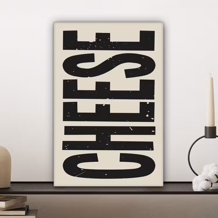 Canvas schilderij - Kaas - Decoratie - Beige - Cheese — 5
