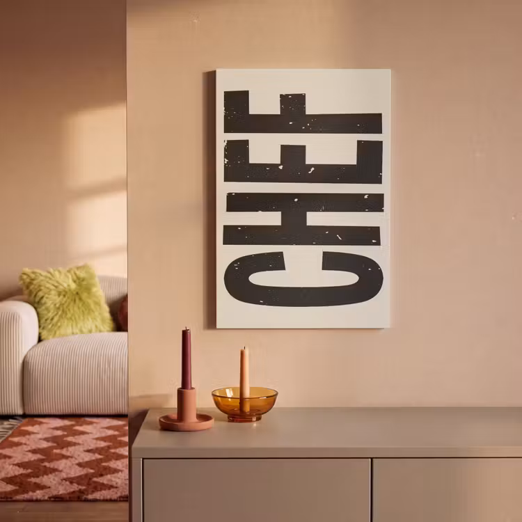 Canvas schilderij - Vintage - Chef - Japandi - Zwart — 2