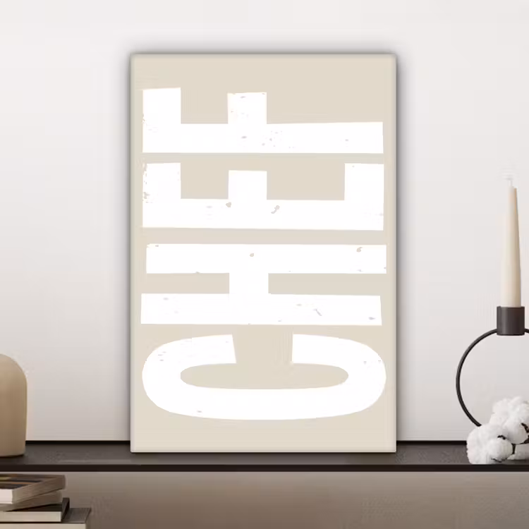 Canvas schilderij - Wit - Chef - Decoratie - Japandi — 5