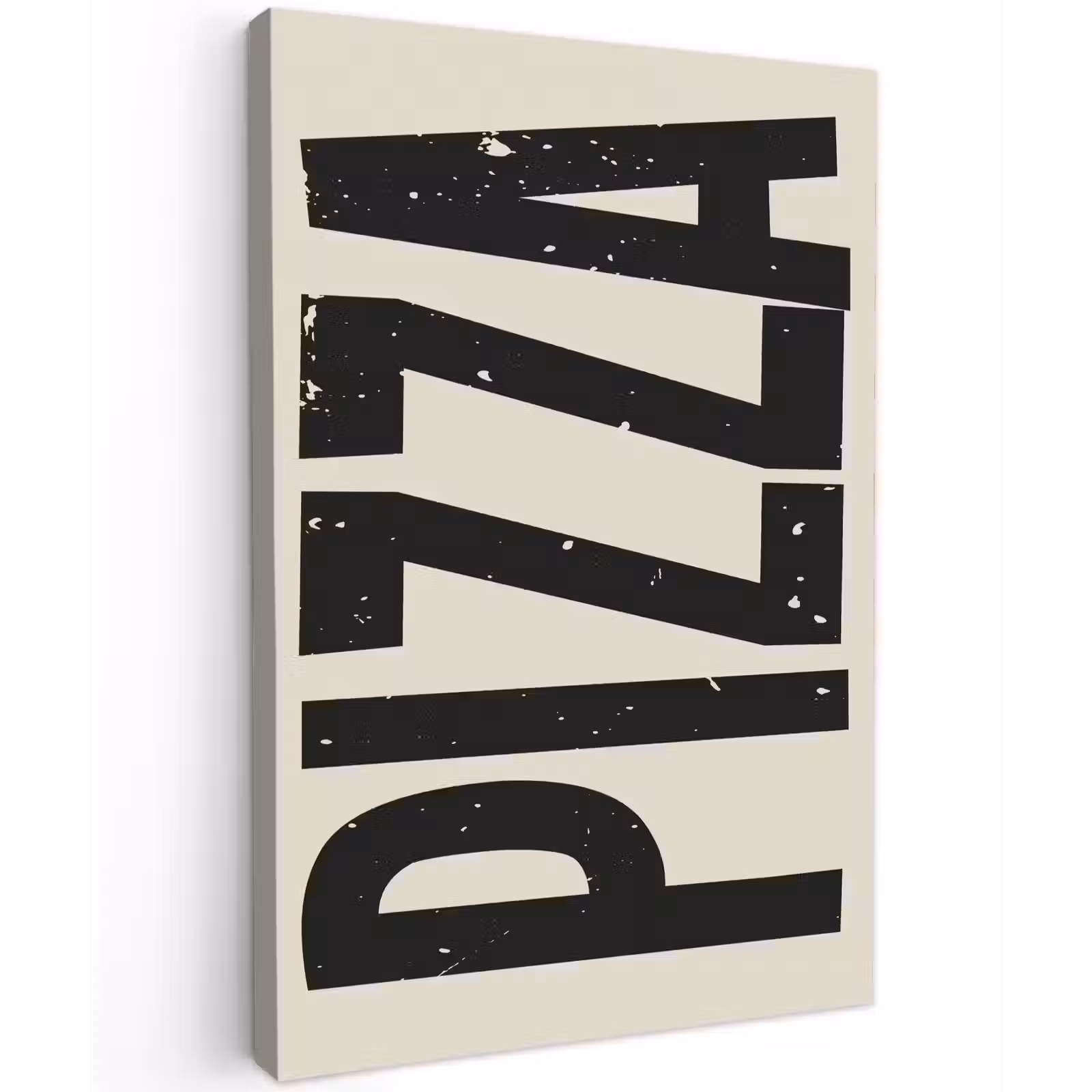 Canvas schilderij - Pizza - Decoratie - Japandi - Vintage — 1