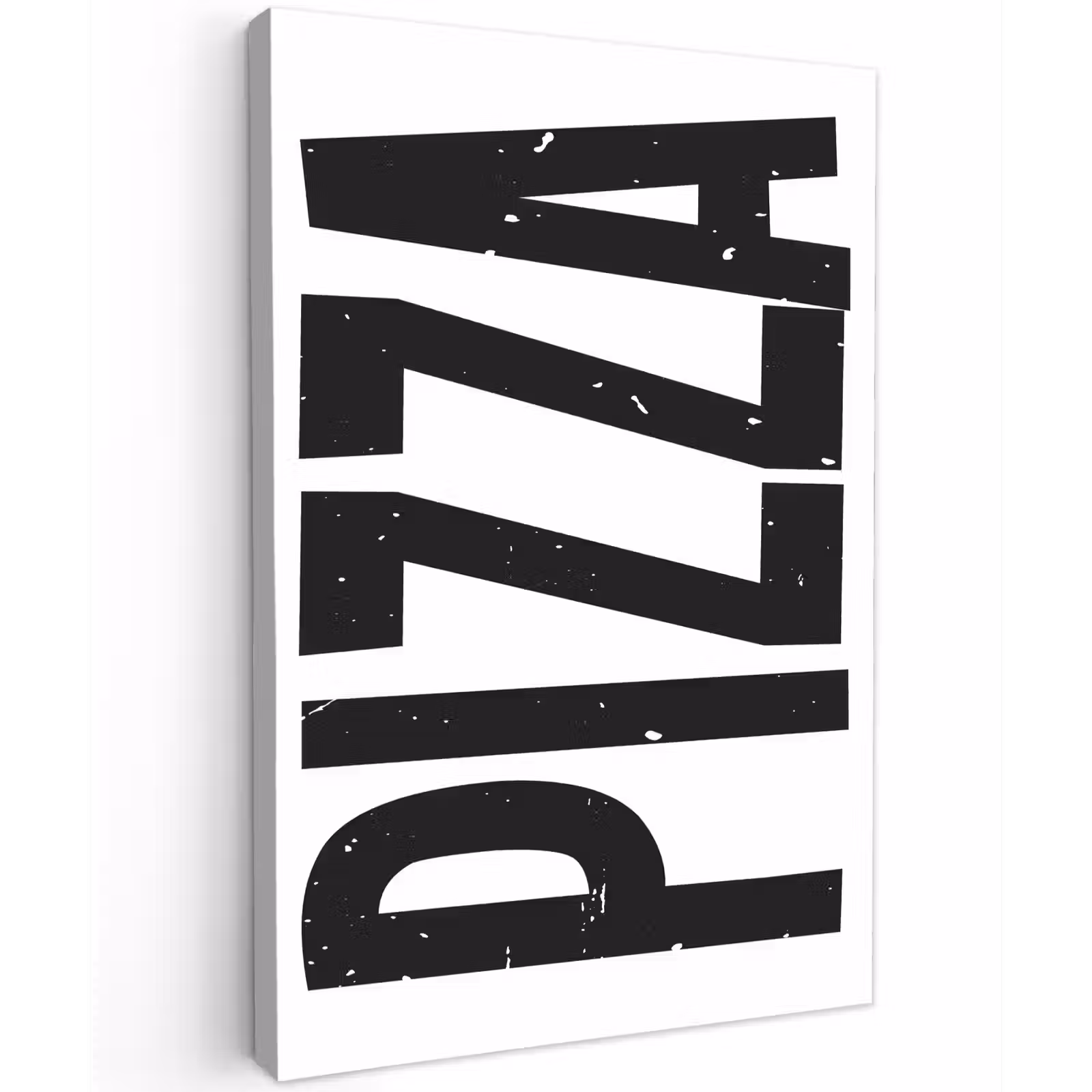 Canvas schilderij - Pizza - Japandi - Decoratie - Vintage — 1