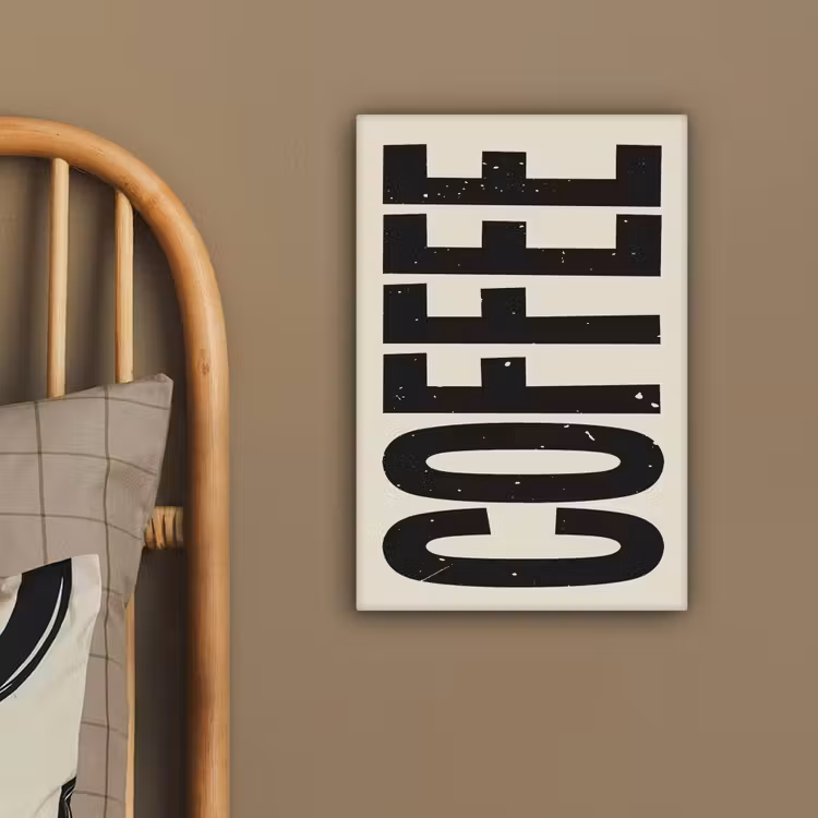 Canvas schilderij - Japandi - Koffie - Decoratie - Vintage — 3