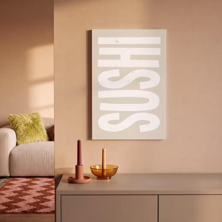 Canvas schilderij - Sushi - Eten - Decoratie - Vintage — 2