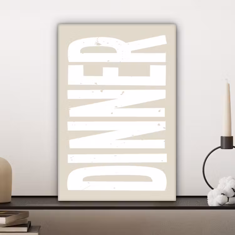 Canvas schilderij - Vintage - Beige - Japandi - Wit — 5
