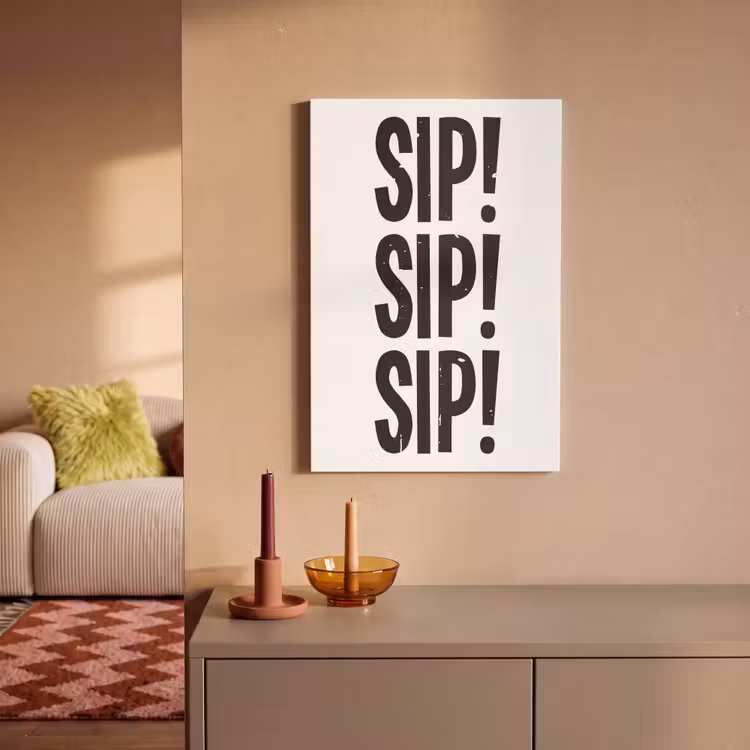 Canvas schilderij - Vintage - Japandi - Decoratie - Black — 2