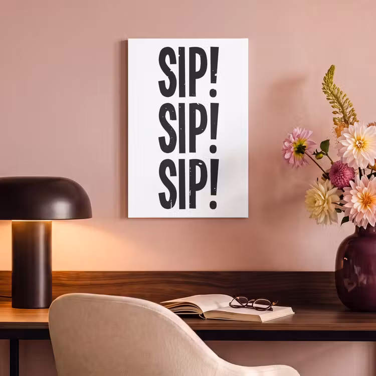 Canvas schilderij - Vintage - Japandi - Decoratie - Black — 4