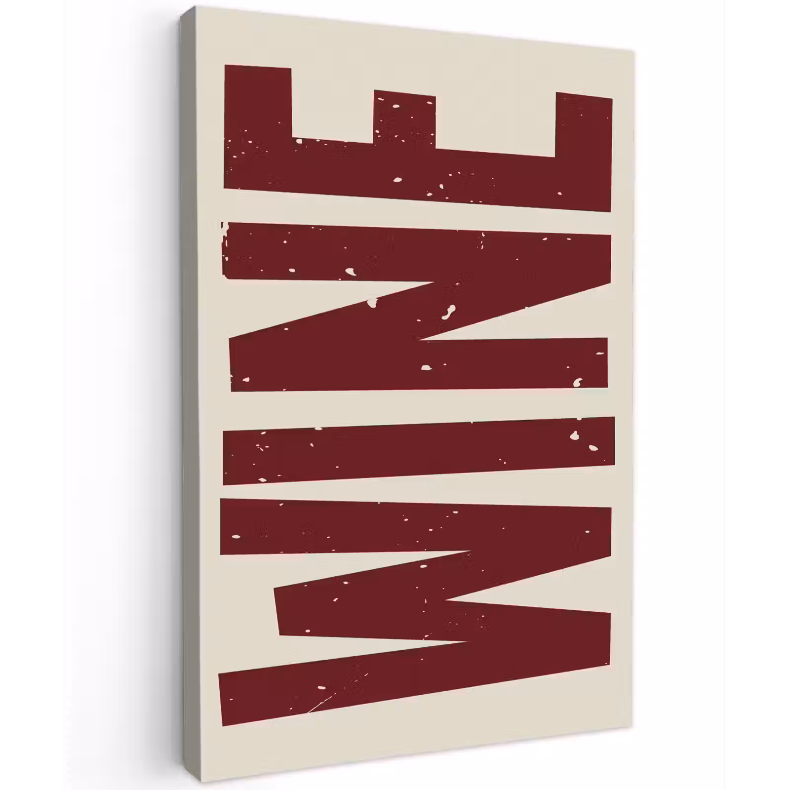 Canvas schilderij - Wine - Red - Decoratie - Japandi — 1
