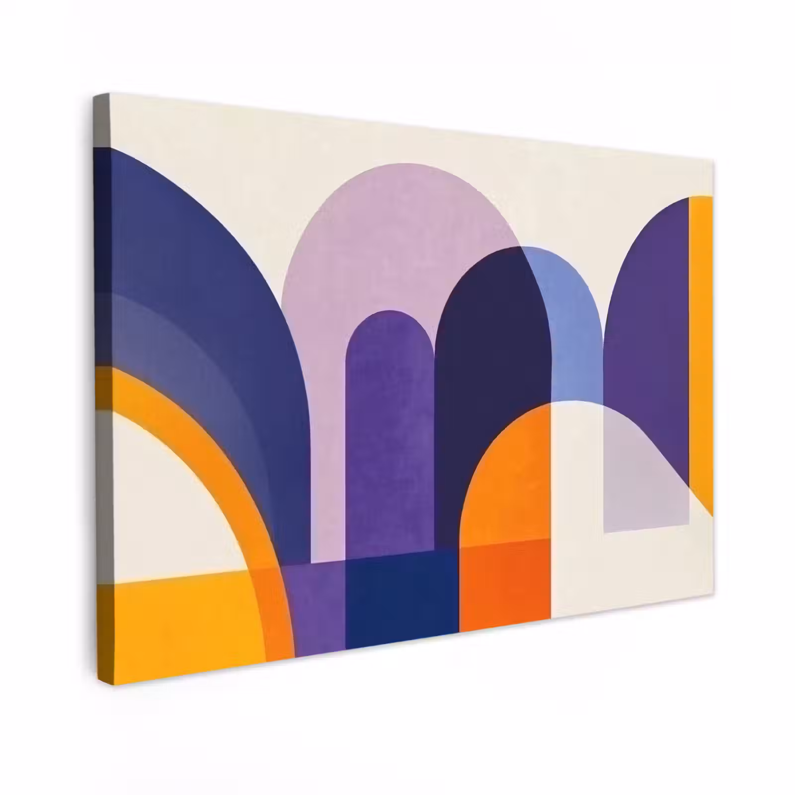 Canvas schilderij - Vormen - Abstract - Grafisch - Oranje — 1