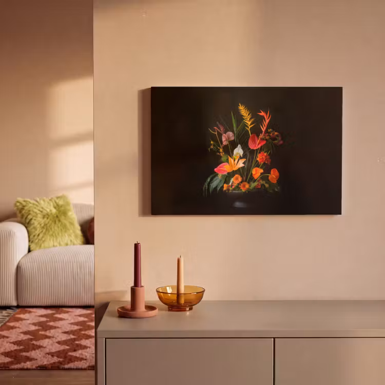 Canvas schilderij - Schaal - Boeket - Bloemen — 2