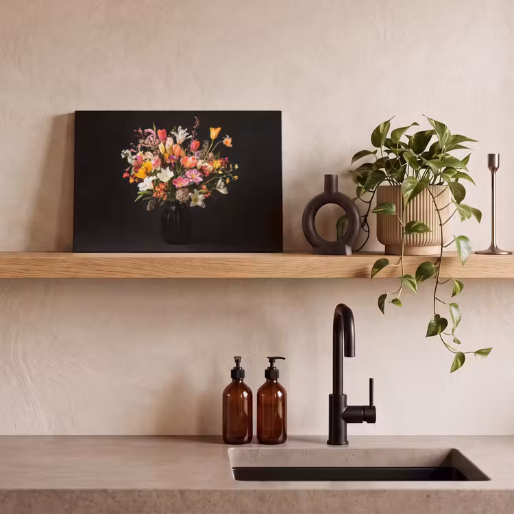 Canvas schilderij - Vaas - Bloemen - Tulpen — 3
